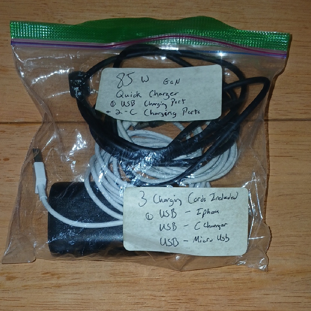 85W USB-C Charger with Charging Cords